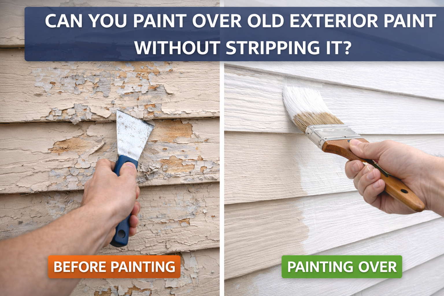 Can You Paint Over Old Exterior Paint Without Stripping It?