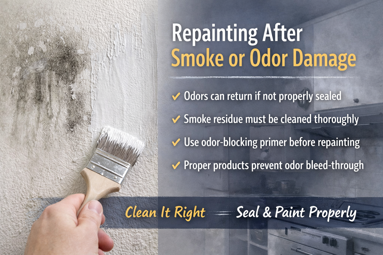 Common Questions About Repainting After Smoke or Odor Damage
