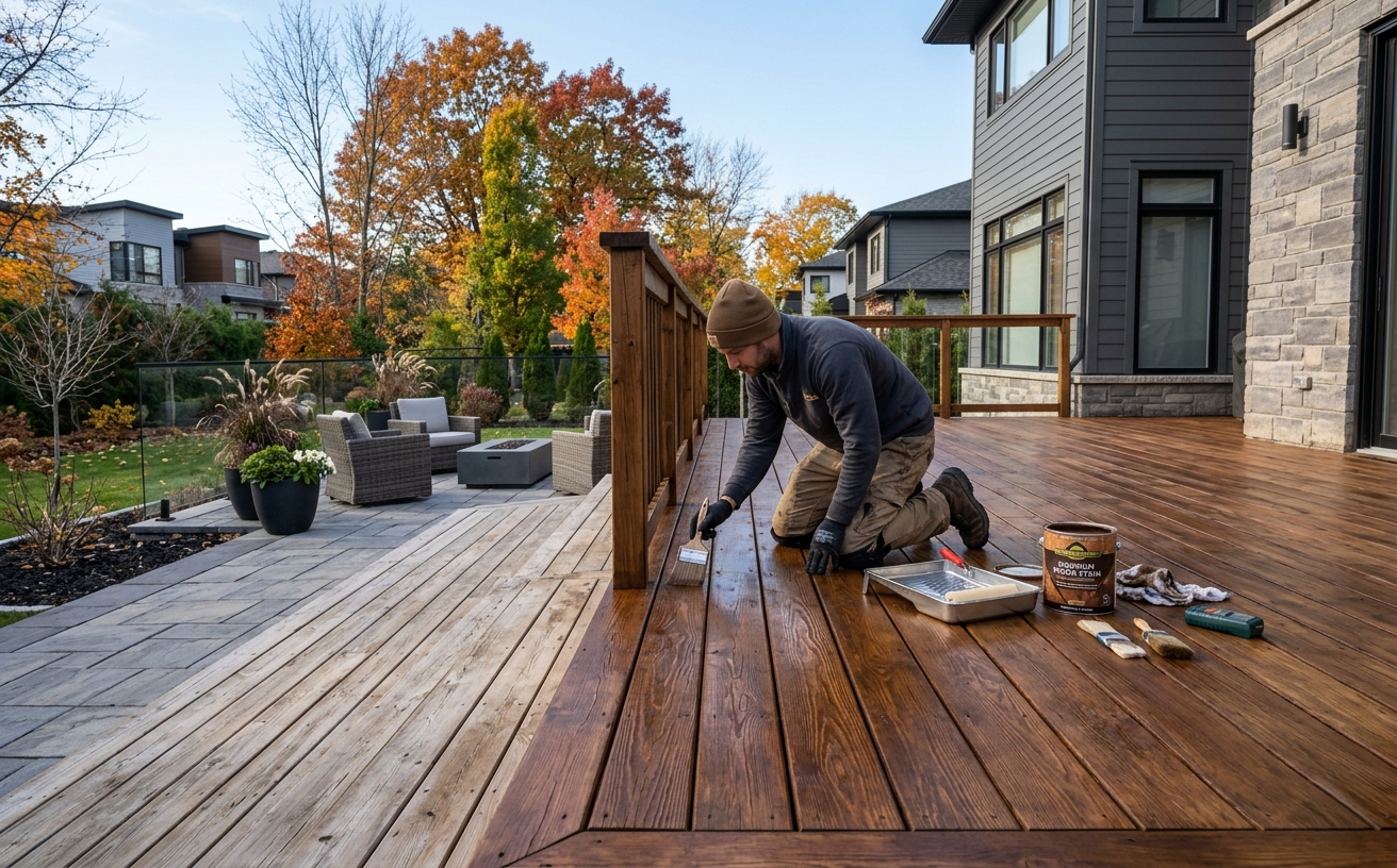 Protecting Your Ottawa Deck from Harsh Winters: Choosing the Right Exterior Stain and When to Apply It