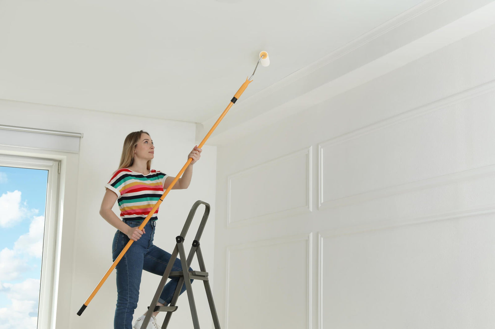 FAQs About Painting High Ceilings, Stairwells, and Hard to Reach Areas