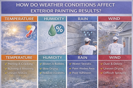 How Do Weather Conditions Affect Exterior Painting Results?