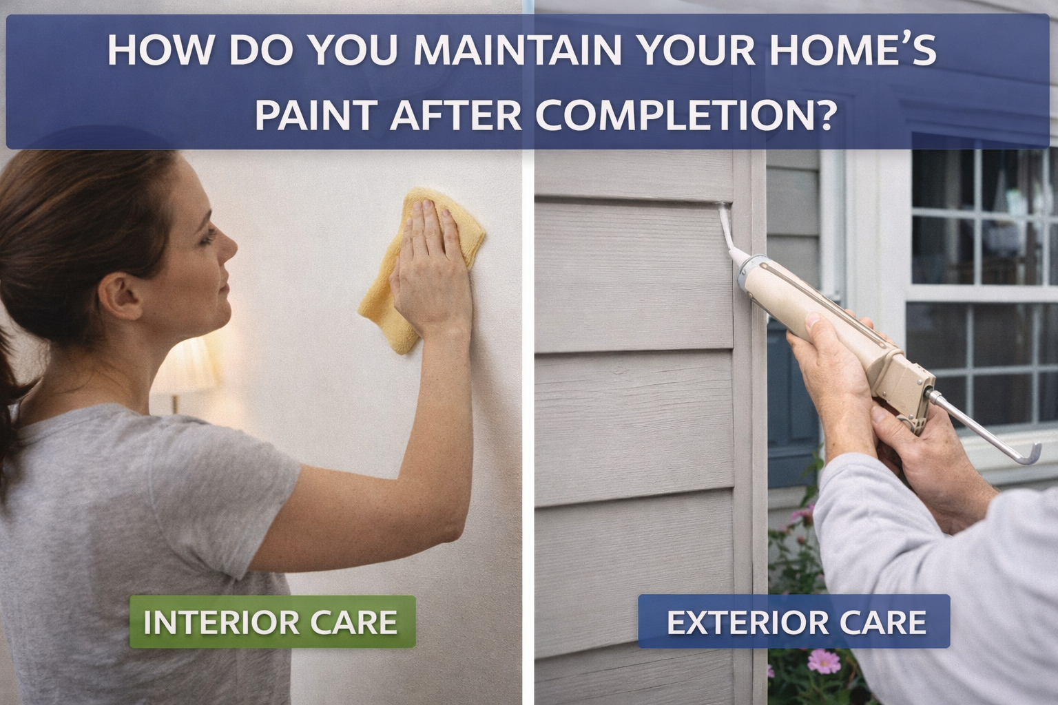 How Do You Maintain Your Home’s Paint After Completion?