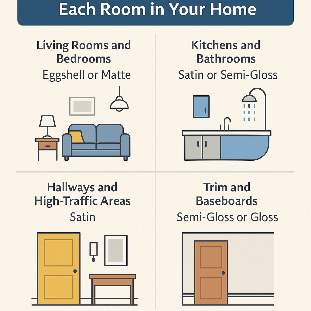 How to Choose the Right Sheen for Each Room in Your Home