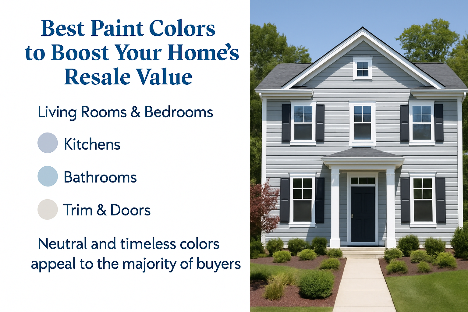 Best Paint Colors to Boost Your Home’s Resale Value