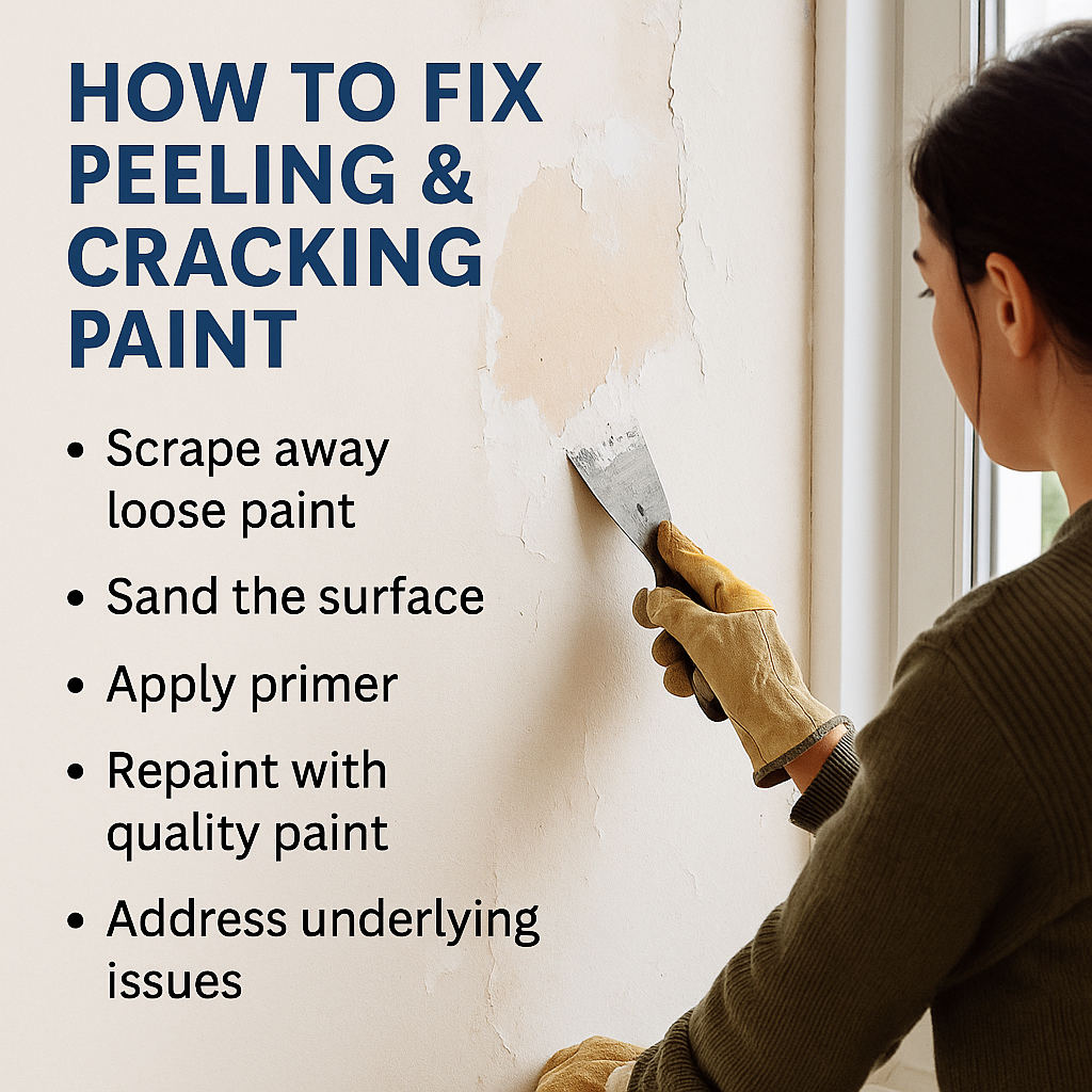 How to Fix Peeling and Cracking Paint Indoors and Outdoors