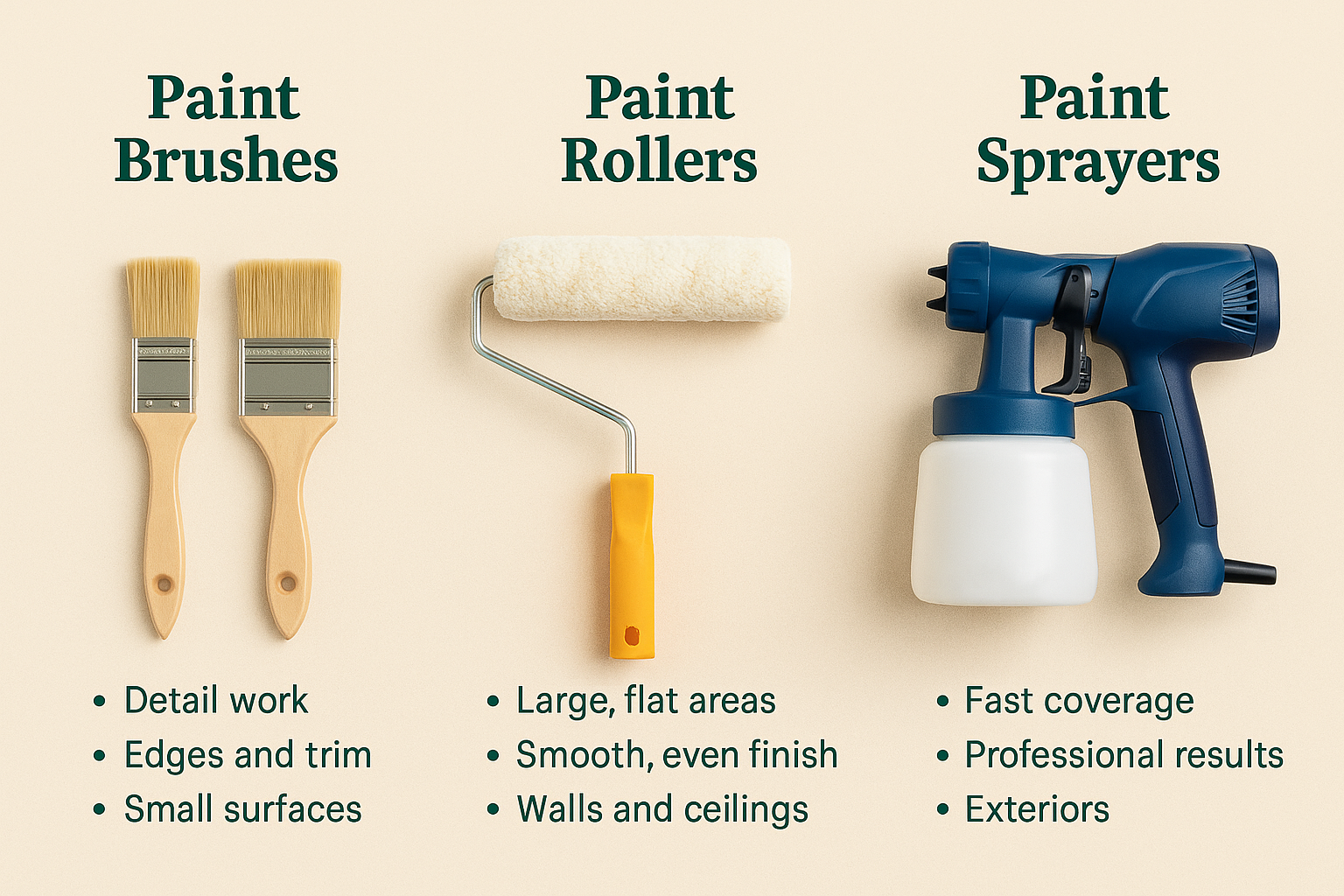 The Best Tools for House Painting: Brushes, Rollers, and Sprayers Explained