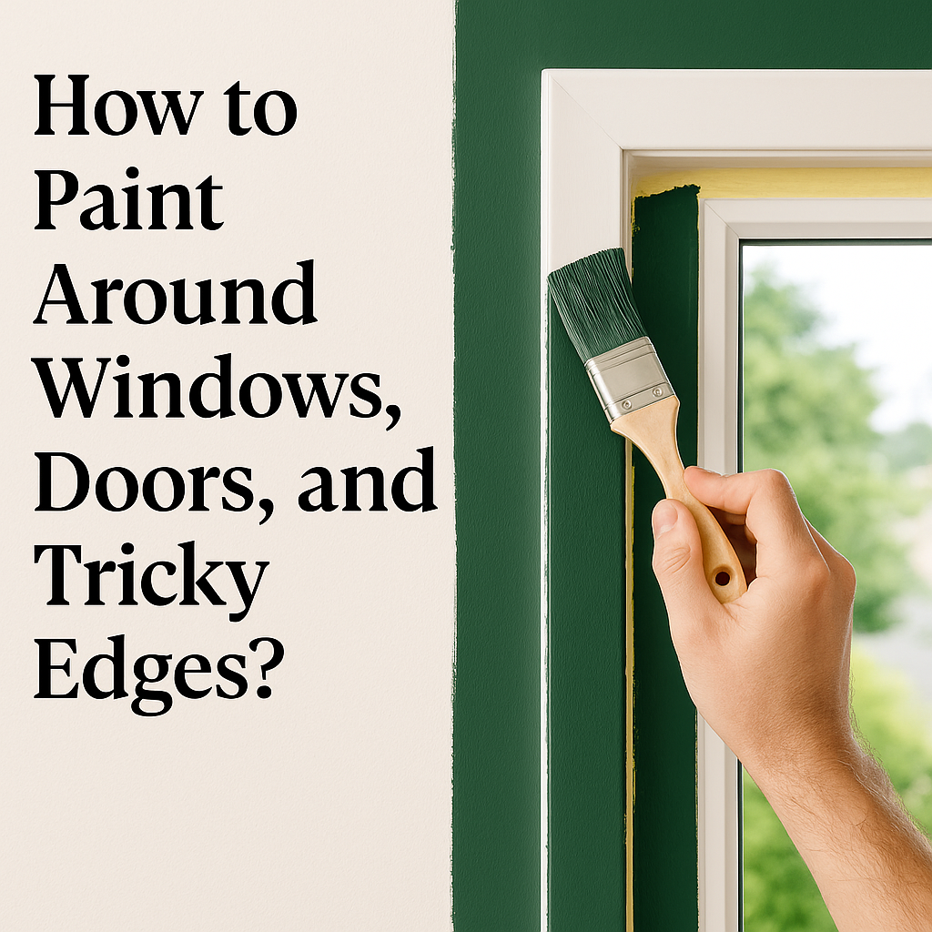 How to Paint Around Windows, Doors, and Tricky Edges