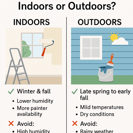 When Is the Best Time of Year to Paint Indoors or Outdoors?