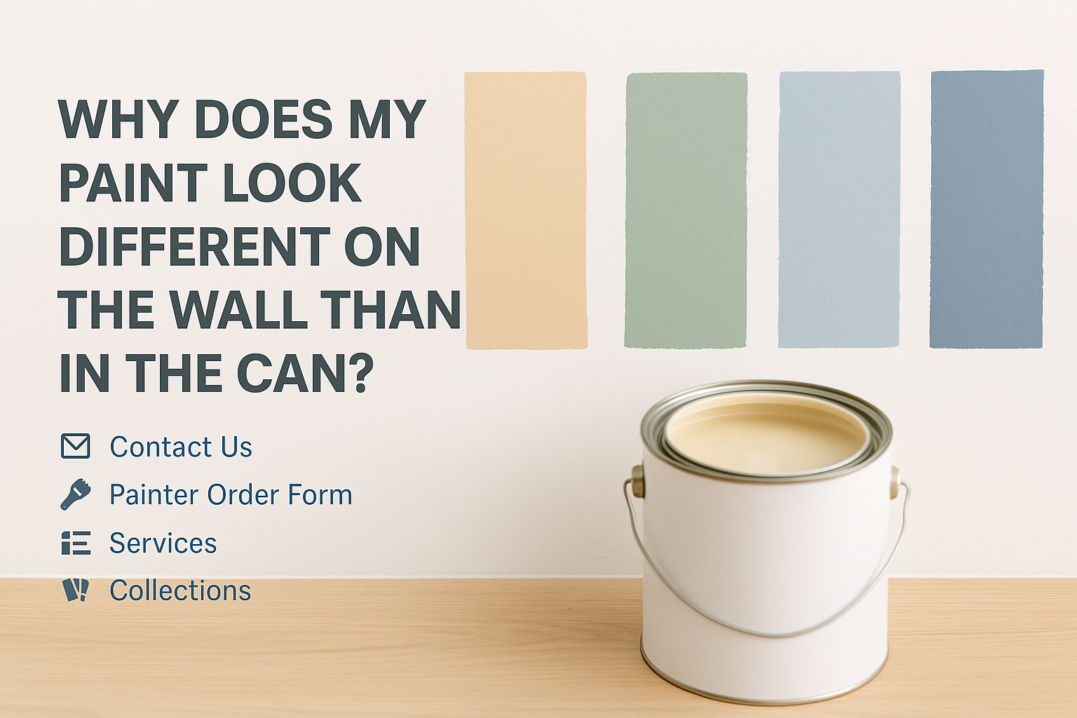 Why Does My Paint Look Different on the Wall Than in the Can?