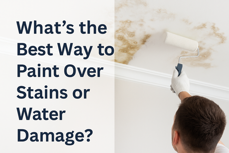 What’s the Best Way to Paint Over Stains or Water Damage?