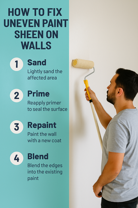 How to Fix Uneven Paint Sheen on Walls