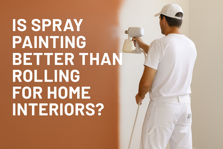 Is Spray Painting Better Than Rolling for Home Interiors?