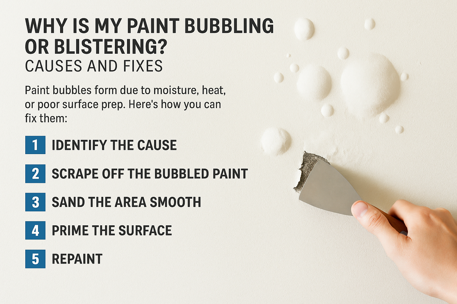 Why Is My Paint Bubbling or Blistering? Causes and Fixes