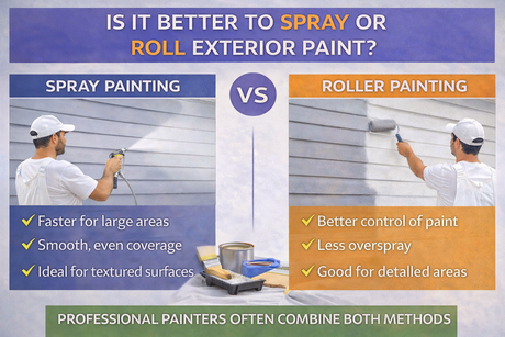Is It Better to Spray or Roll Exterior Paint?