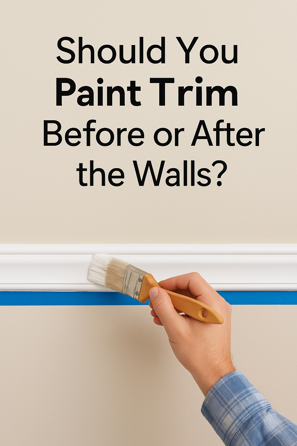 Should You Paint Trim Before or After the Walls?