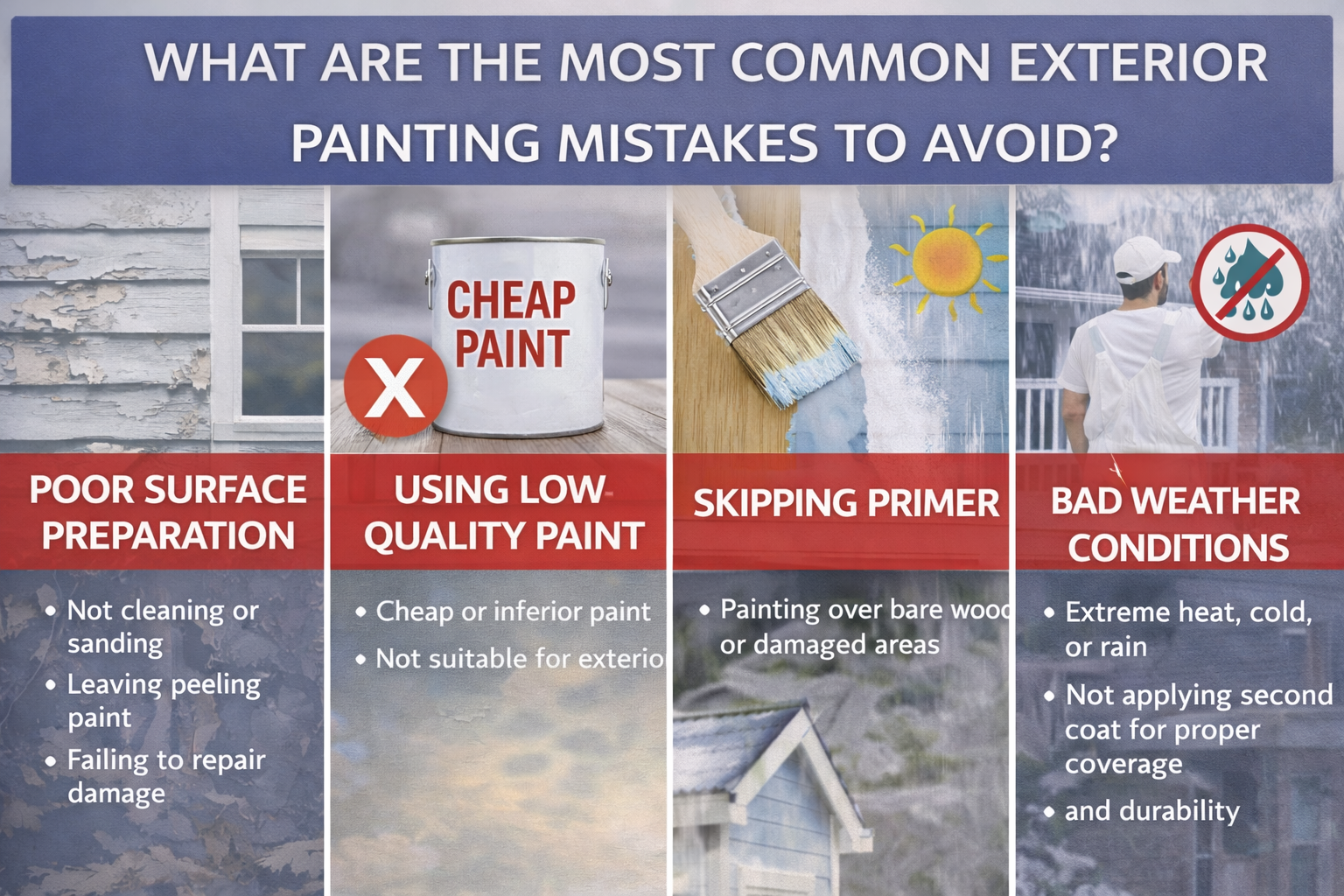 What Are the Most Common Exterior Painting Mistakes to Avoid?