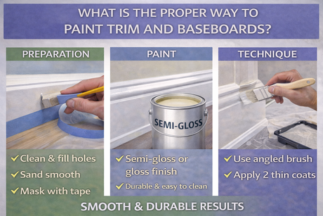 What Is the Proper Way to Paint Trim and Baseboards?