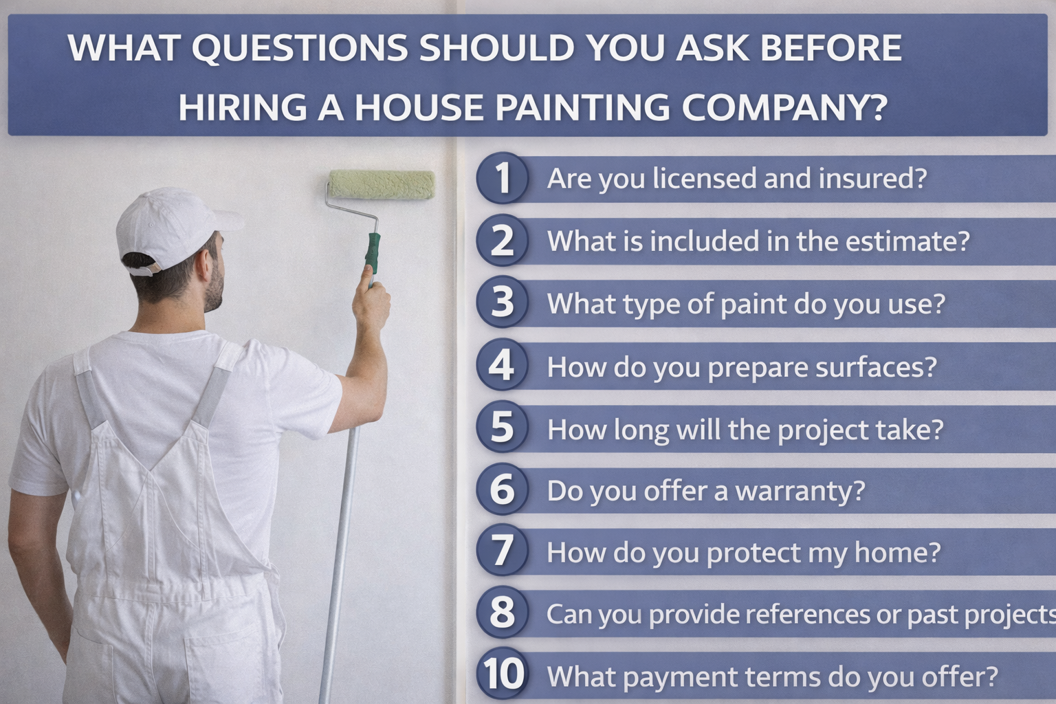 What Questions Should You Ask Before Hiring a House Painting Company?