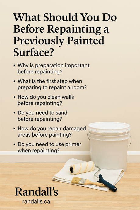 What Should You Do Before Repainting a Previously Painted Surface?
