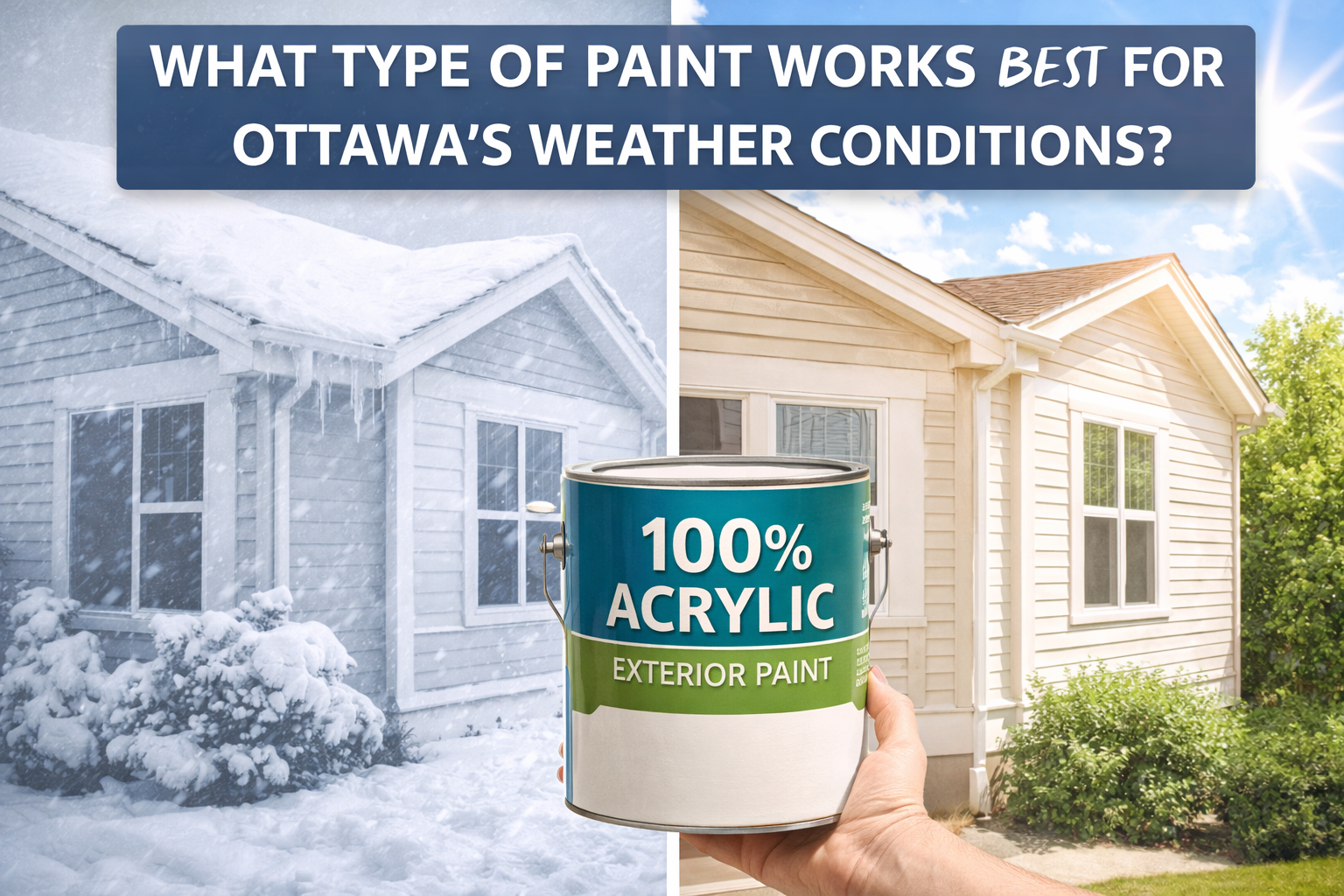 What Type of Paint Works Best for Ottawa’s Weather Conditions?