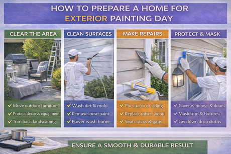 How Do You Prepare a Home for Exterior Painting Day?