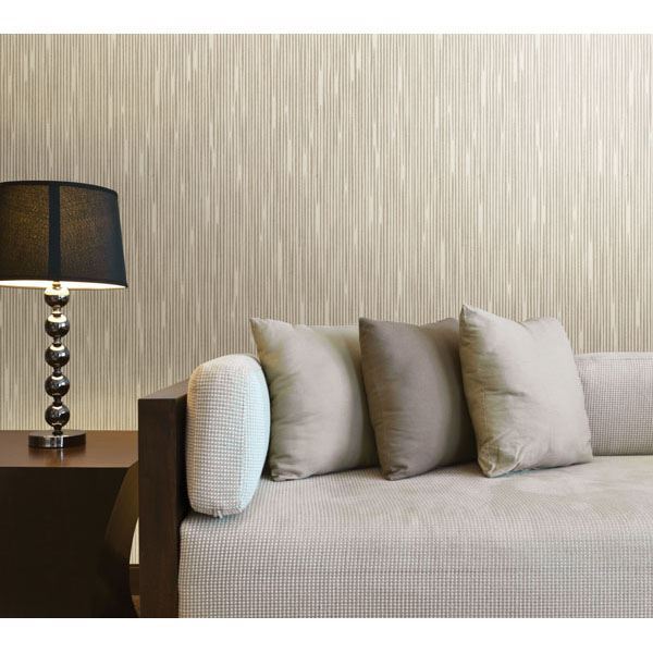 Pilar White Bark Texture - Stripes Wallpaper