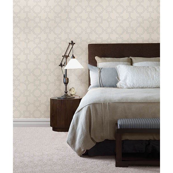 Matrix Light Grey Geometric - Geometric Wallpaper