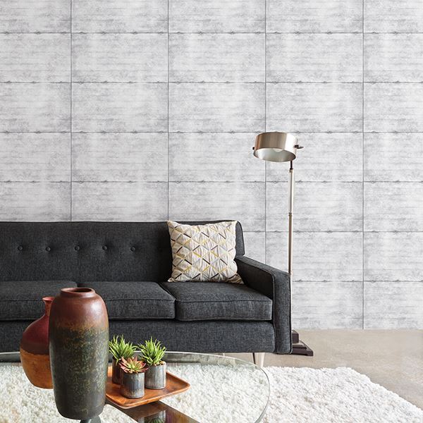 Smooth Concrete Grey Geometric - Geometric Wallpaper