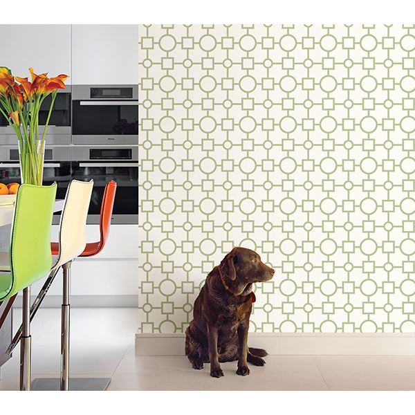 Geovine Green Geometric - Geometric Wallpaper