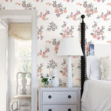 Malaga Pink Floral Wallpaper - Floral Wallpaper