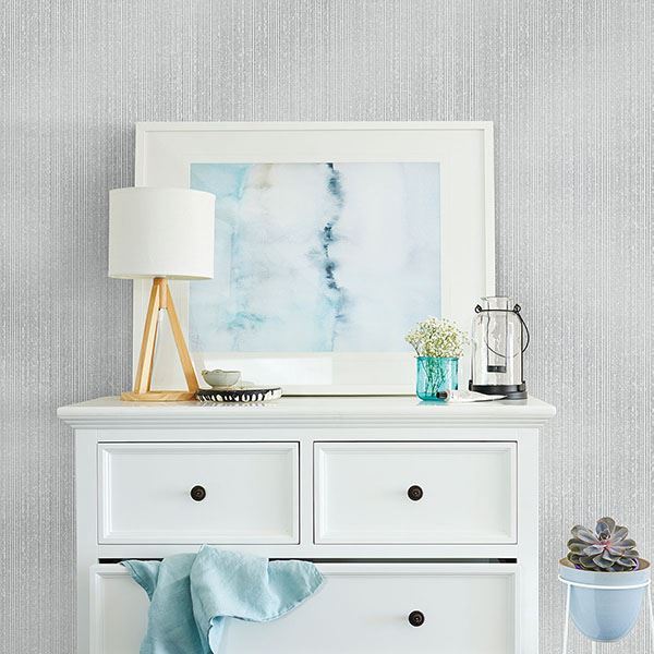 Comares Grey Stripe Texture Wallpaper - Stripes Wallpaper