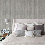 Maison Silver Maison Texture Wallpaper - Stripes Wallpaper