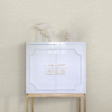 Lilt Dove Faux Grasscloth Wallpaper - Weaves Wallpaper