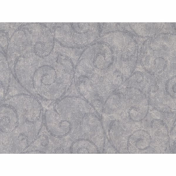 Sansa Slate Plaster Scroll Wallpaper - Scroll Wallpaper