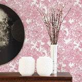 Birds of Paradise Breeze Red Floral Wallpaper - Floral Wallpaper