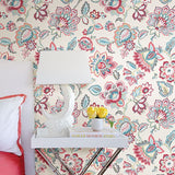 Corona Red Jacobean Wallpaper - Jacobean Wallpaper