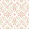 Off Beat Ethnic Pink Geometric Floral - Geometric Wallpaper