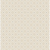 Kinetic Beige Geometric Floral - Floral Wallpaper