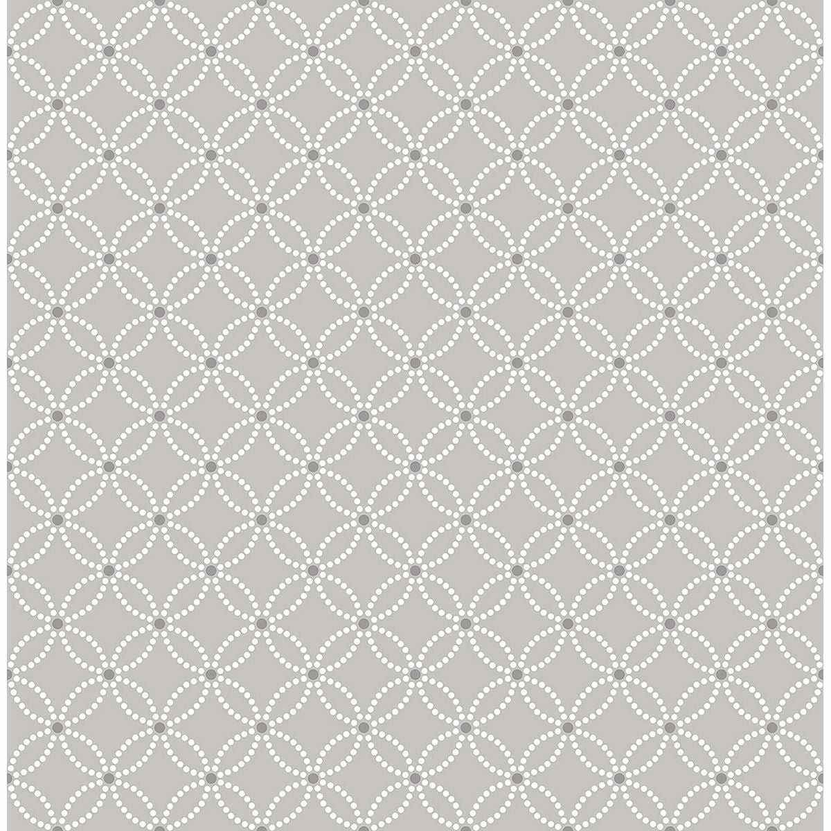 Kinetic Grey Geometric Floral - Geometric Wallpaper