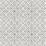 Kinetic Grey Geometric Floral - Geometric Wallpaper
