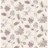 Georgette Burgundy Jacobean - Jacobean Wallpaper