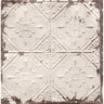 Tin Ceiling Beige Distressed Tiles - Distressed Wallpaper
