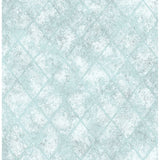 Mercury Glass Blue Distressed Metallic - Distressed Wallpaper