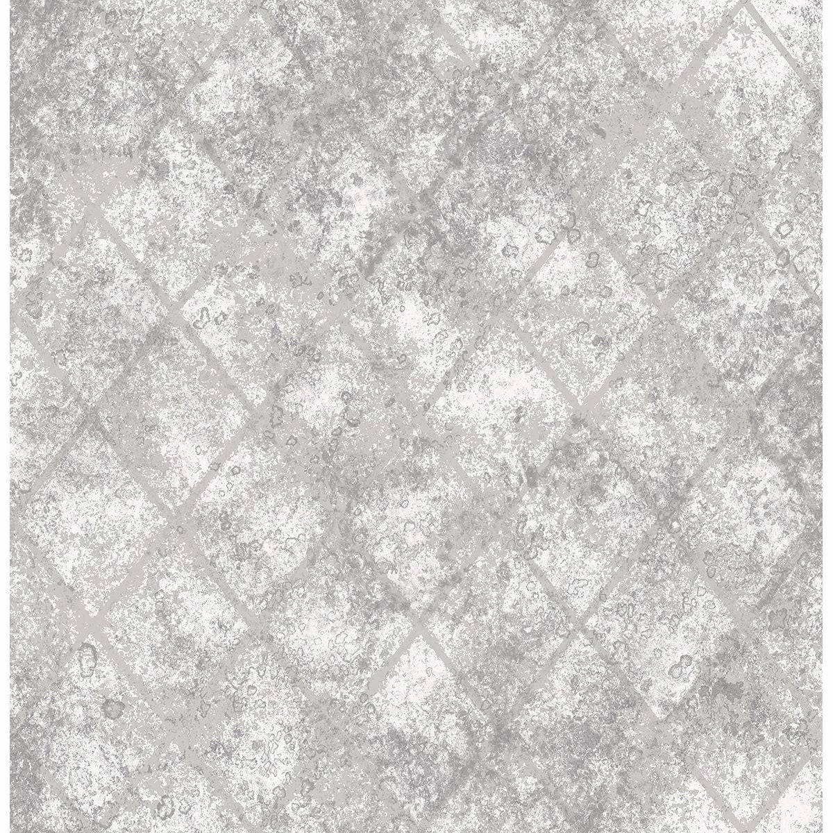 Mercury Glass Silver Distressed Metallic - Distressed Wallpaper