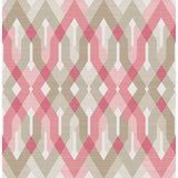 Harbour Pink Geometric - Geometric Wallpaper