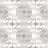 Optic Silver Geometric - Geometric Wallpaper