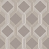 Linkage Brown Trellis - Stripes Wallpaper