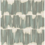 Serendipity Teal Shibori Wallpaper - Stripes Wallpaper