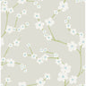 Sakura Light Grey Floral Wallpaper - Floral Wallpaper