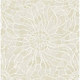 Daydream Honey Abstract Floral Wallpaper - Floral Wallpaper